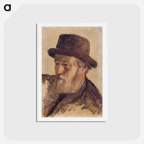 アートポストカード-Portrait of a Man - ポール ゴーギャン Postcard.