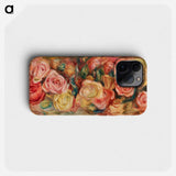 Roses - Pierre Auguste Renoir Phone Case.