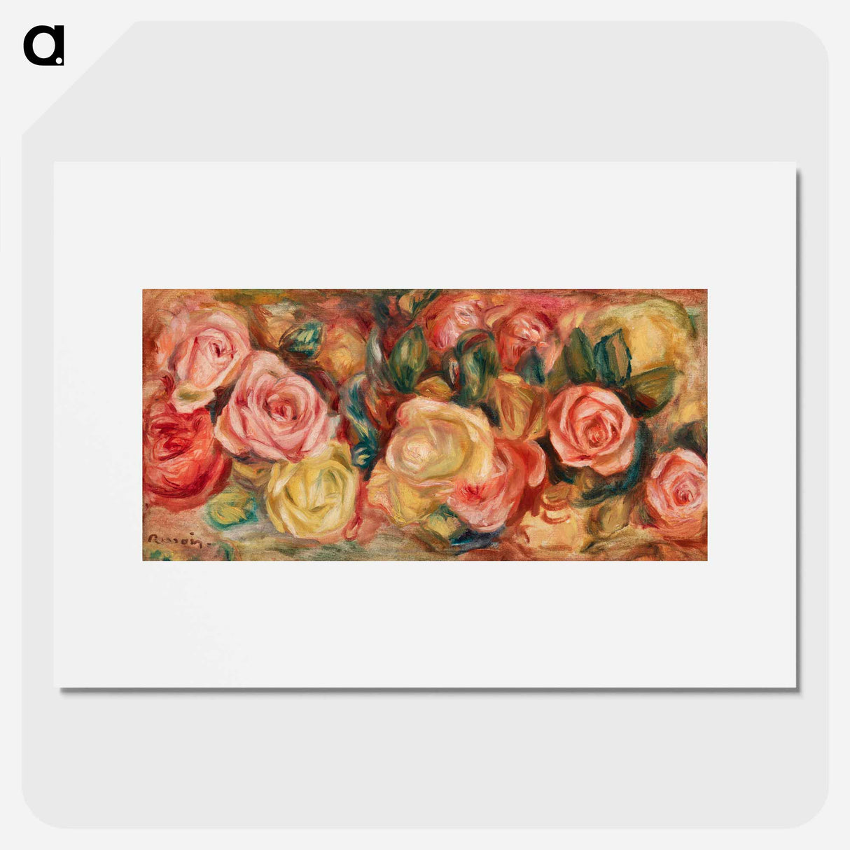 Roses - Pierre Auguste Renoir Poster.