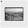 アートポストカード-Cowboys Roping Horses
 - ラッセル リー Postcard.