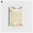アートメモ帳-Crested Crane Fly, Insect, and French Rose from Mira Calligraphiae Monumenta or The Model Book of Calligraphy
 - 書道のお手本 Memo.