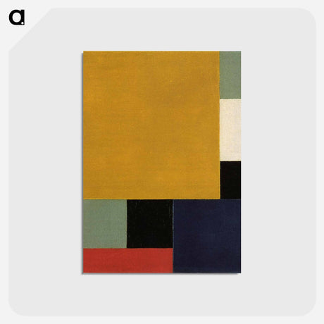 アートポストカード-Composition XXII - テオ ファン ドゥースブルフ Postcard.