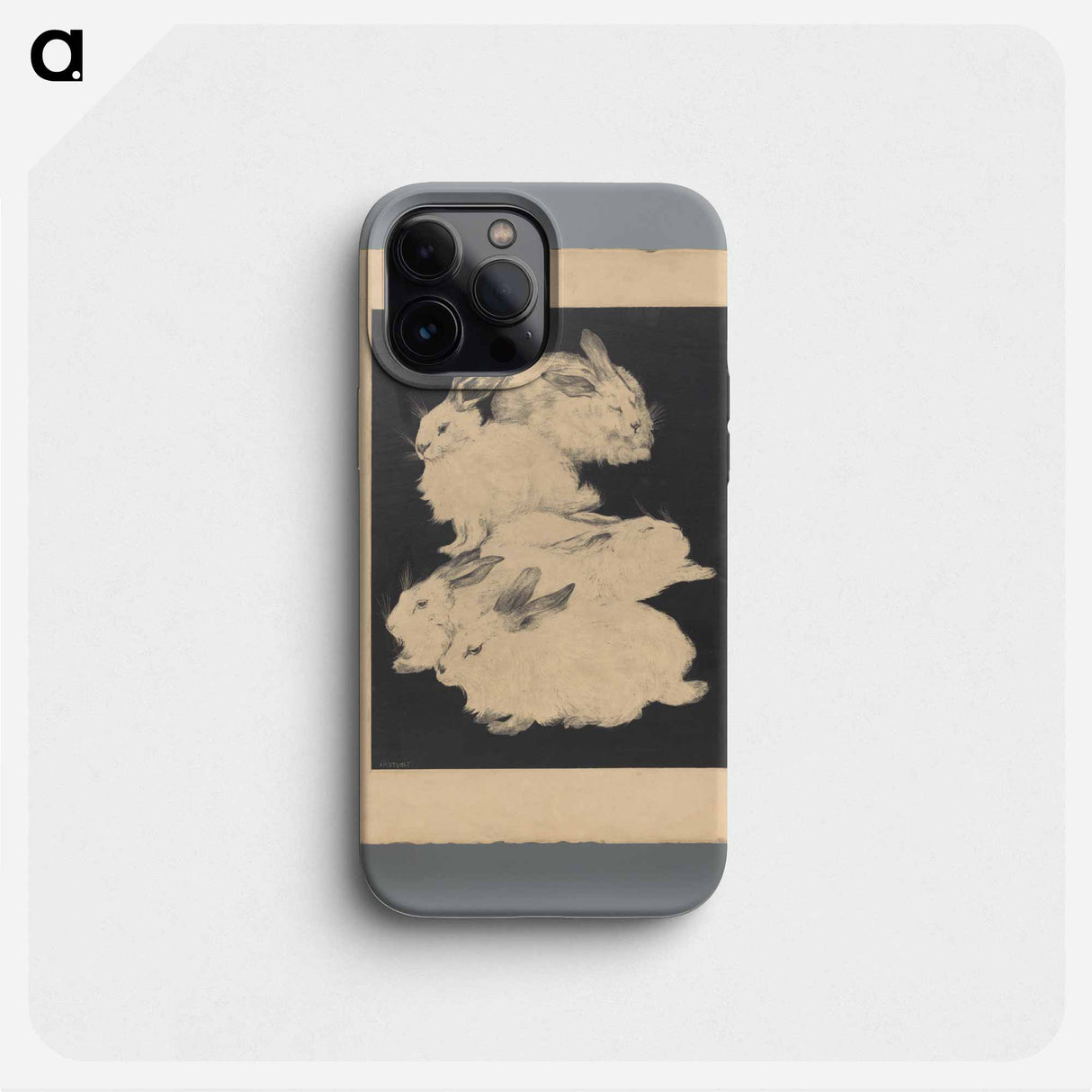 Vijf angorakonijnen - テオ ヴァン ホイテマ Phone Case.