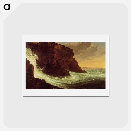 アートポストカード-Frenchman's Bay, Mt. Desert Island - トーマス コール Postcard.