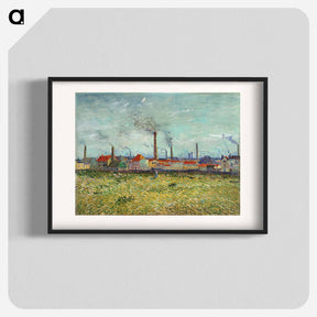 アートポスター-Factories at Clichy - フィンセント ファン ゴッホ Poster.