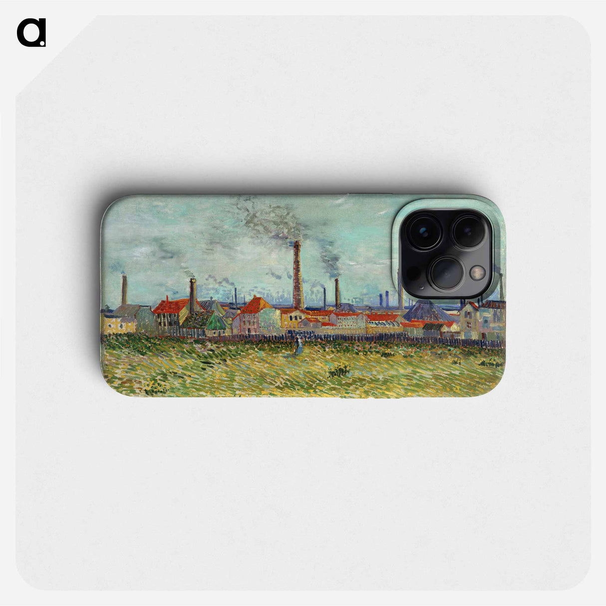 Factories at Clichy - フィンセント ファン ゴッホ Phone Case.