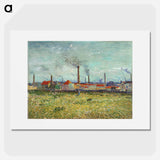 Factories at Clichy - Vincent van Gogh Poster.