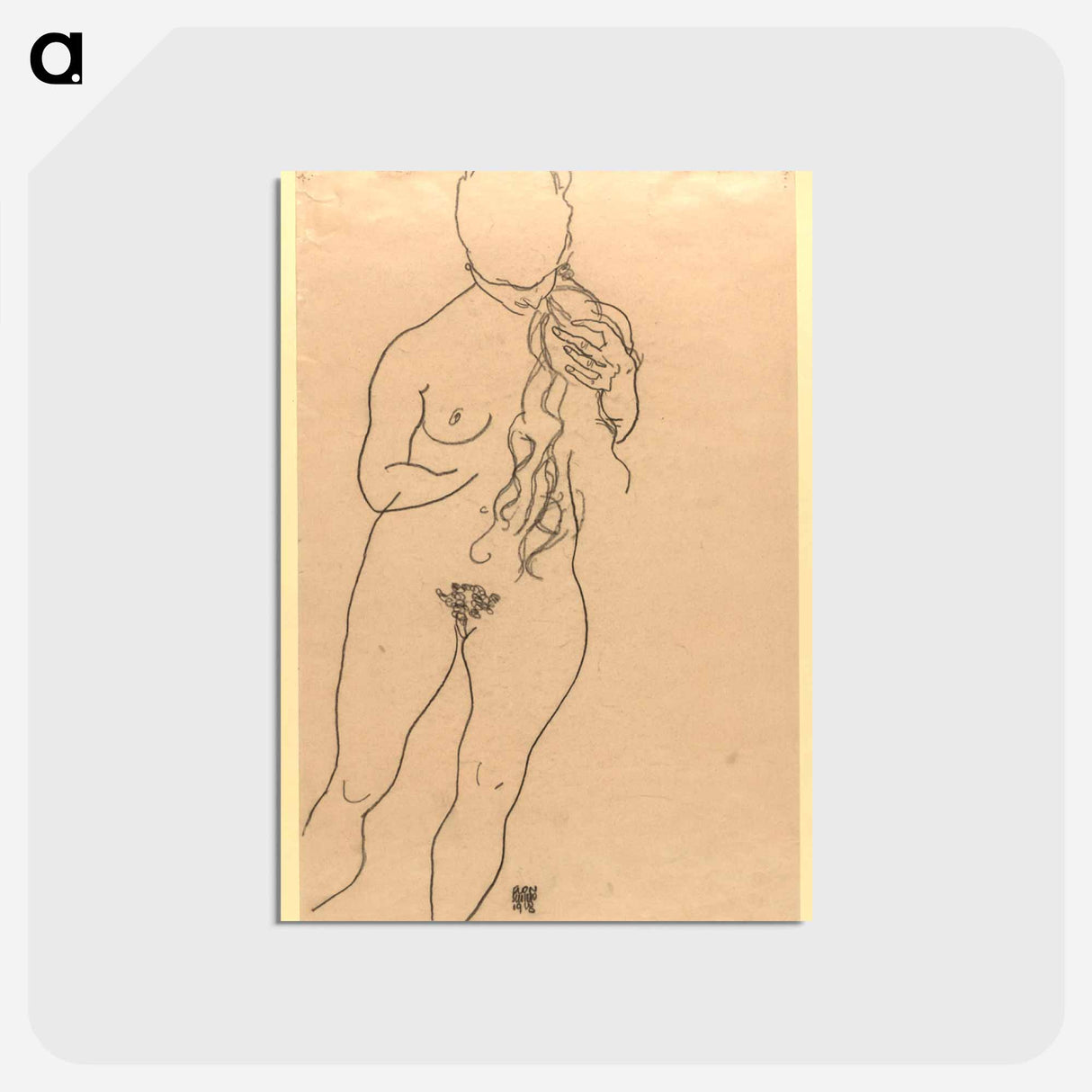 アートポストカード-Nude Girl
 - ウィーン博物館 Postcard.