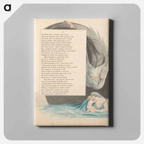 アートパネル-Young's Night Thoughts, Page 13, The Present Moment Terminates our Sight - ウィリアム ブレイク Canvas.