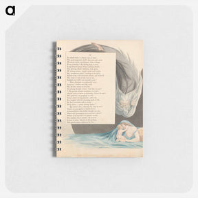 アートメモ帳-Young's Night Thoughts, Page 13, The Present Moment Terminates our Sight - ウィリアム ブレイク Memo.