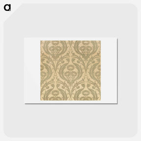 アートポストカード-William Morris's Textile Fragment - ウィリアム モリス Postcard.