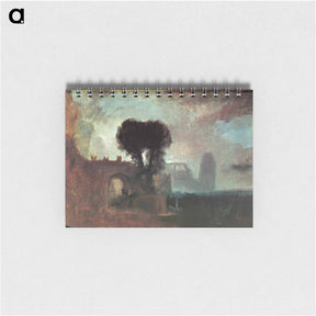 アートメモ帳-Archway with Trees by the Sea - ウィリアム ターナー Memo.