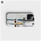 Spearing Eels - Winslow Homer Phone Case.