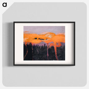 アートポスター-Red Flamingoes - アボット ハンダーソン セイヤー Poster.