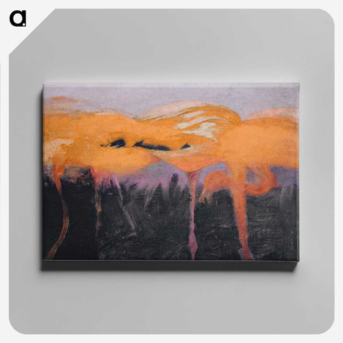Red Flamingoes - アボット ハンダーソン セイヤー Canvas.