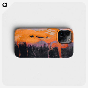 Red Flamingoes - アボット ハンダーソン セイヤー Phone Case.