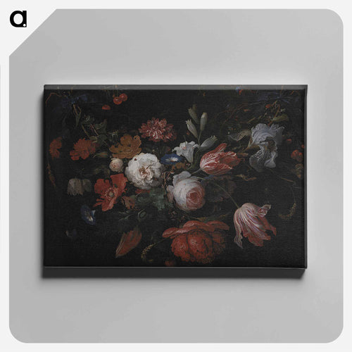 A Garland of Flowers - エイブラハム ミニョン Canvas.
