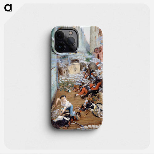 Newsboy collecting balls for the barricade - アドルフ レオン ウィレット Phone Case.