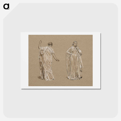 Draped Model - アルバート ジョセフ ムーア Postcard.