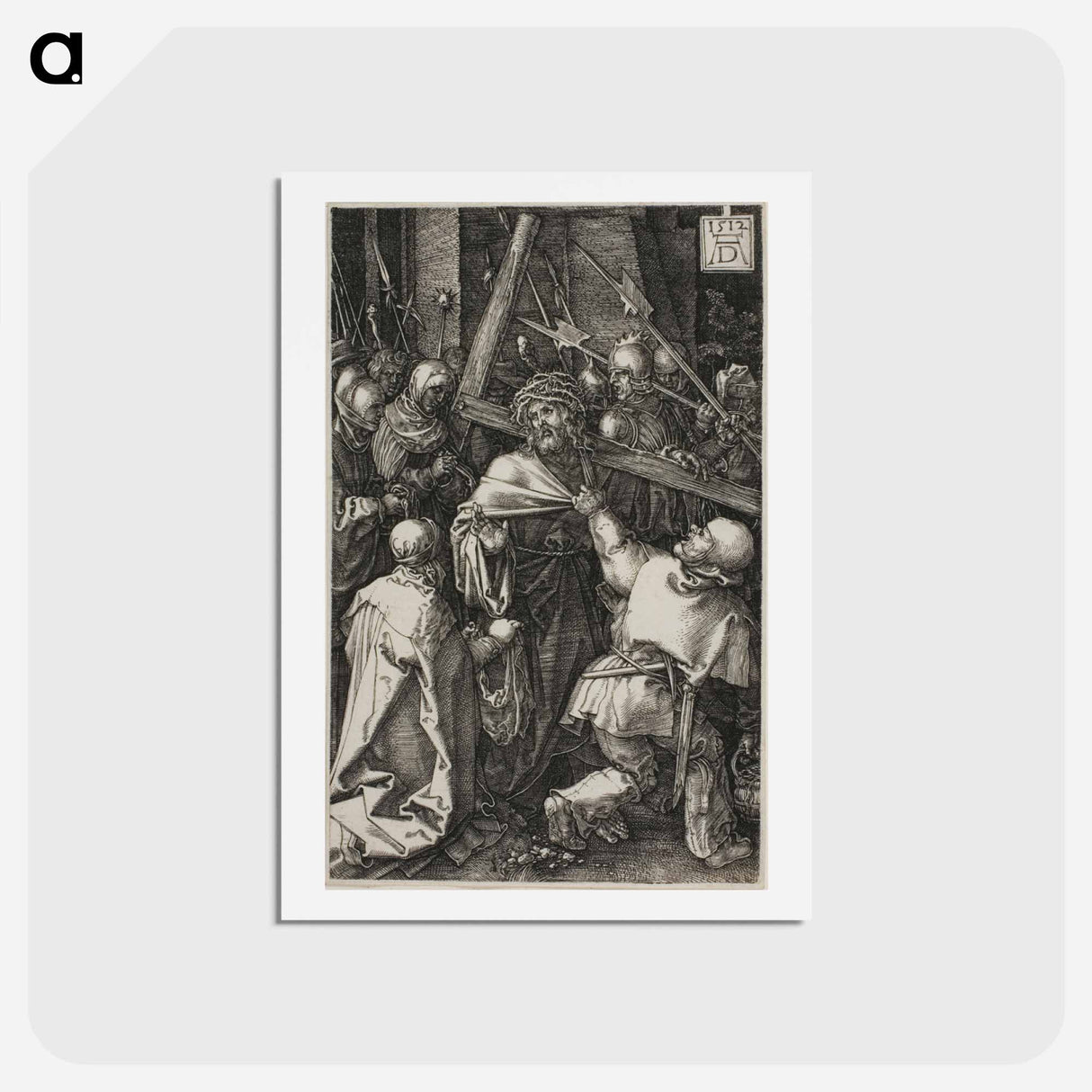 アートポストカード-Bearing of the Cross - アルブレヒト デューラー Postcard.