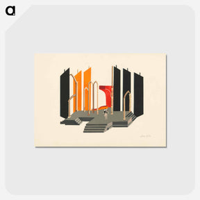 アートポストカード-Maquettes de théatre i.-xv. - アレクサンドラ エクスター Postcard.