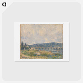 アートポストカード-Sèvres Bridge - アルフレッド シスレー Postcard.
