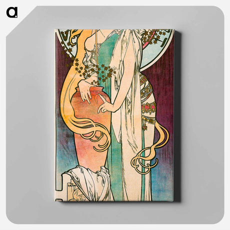 アートパネル-La Samaritaine - アルフォンス ミュシャ Canvas.