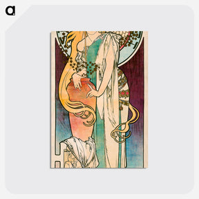 アートポストカード-La Samaritaine - アルフォンス ミュシャ Postcard.