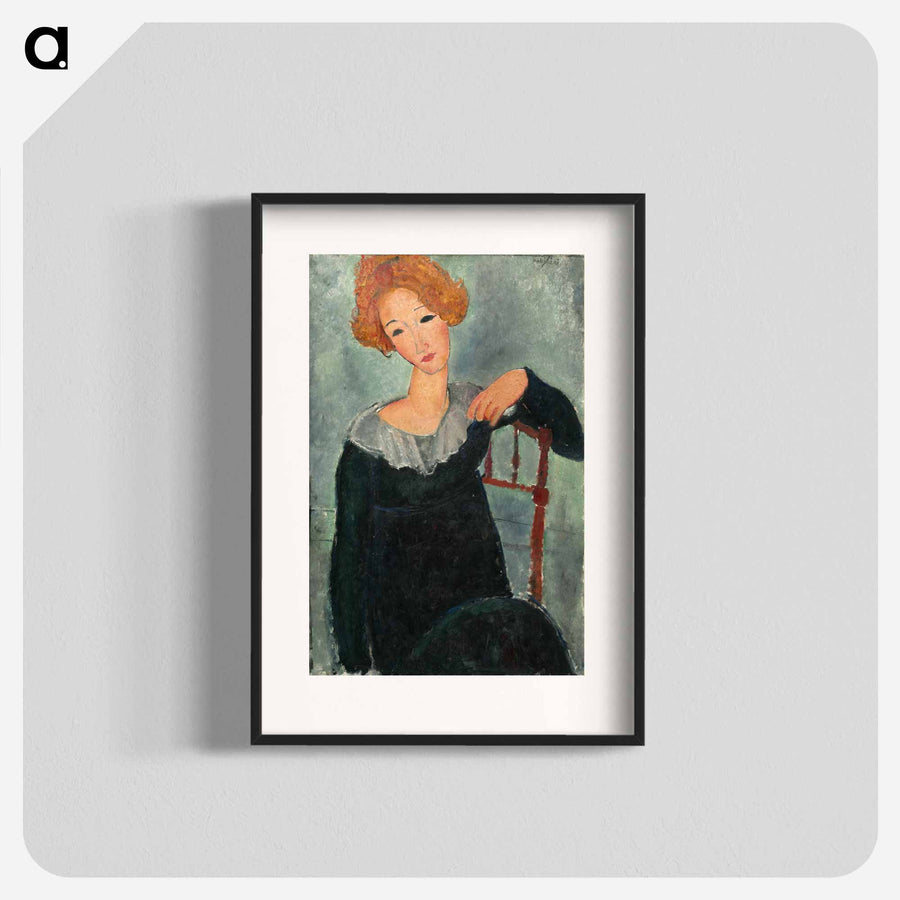 アメデオ・モディリアーニ「赤毛の女」アートポスター