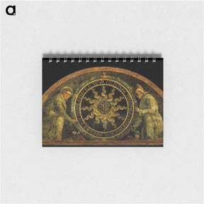アートメモ帳-Saint Anthony of Padua and St. Bernardine of Siena presenting the monogram of Christ - アンドレア マンテーニャ Memo.