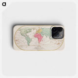 Mappe Monde ou Carte générale de l'Univers - アンティーク地図 Phone Case.