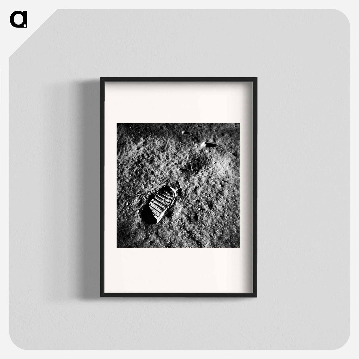 Astronaut's Footprint in Lunar Soil - Apollo Moon Landing Poster.