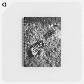 アートメモ帳-Astronaut’s Footprint in Lunar Soil - アポロ月面着陸 Memo.