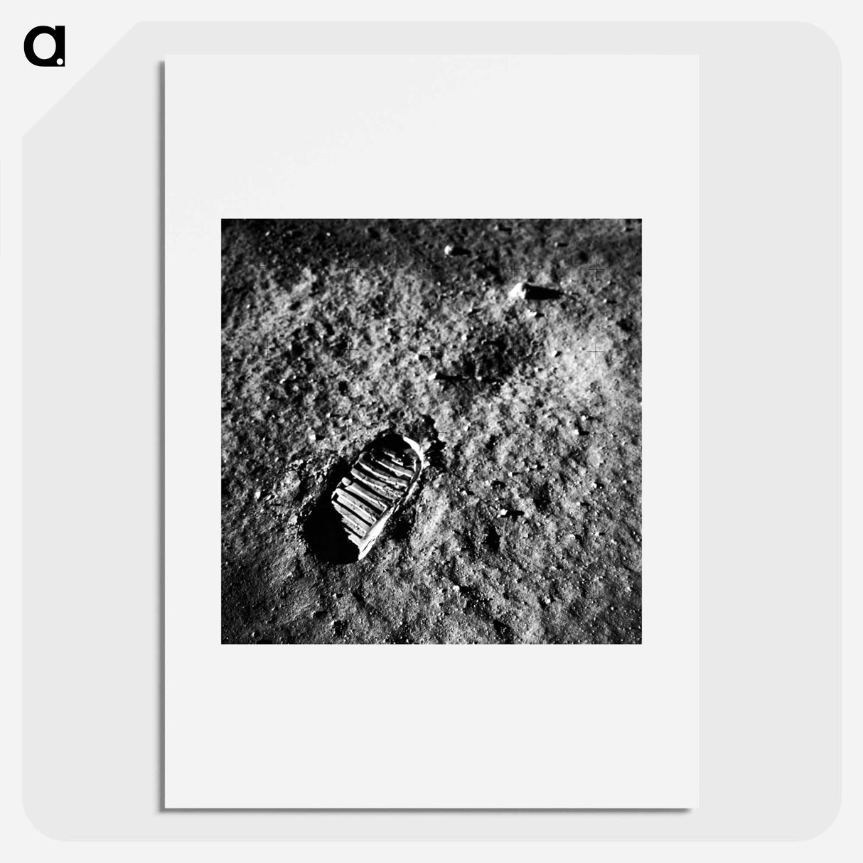 Astronaut's Footprint in Lunar Soil - Apollo Moon Landing Poster.