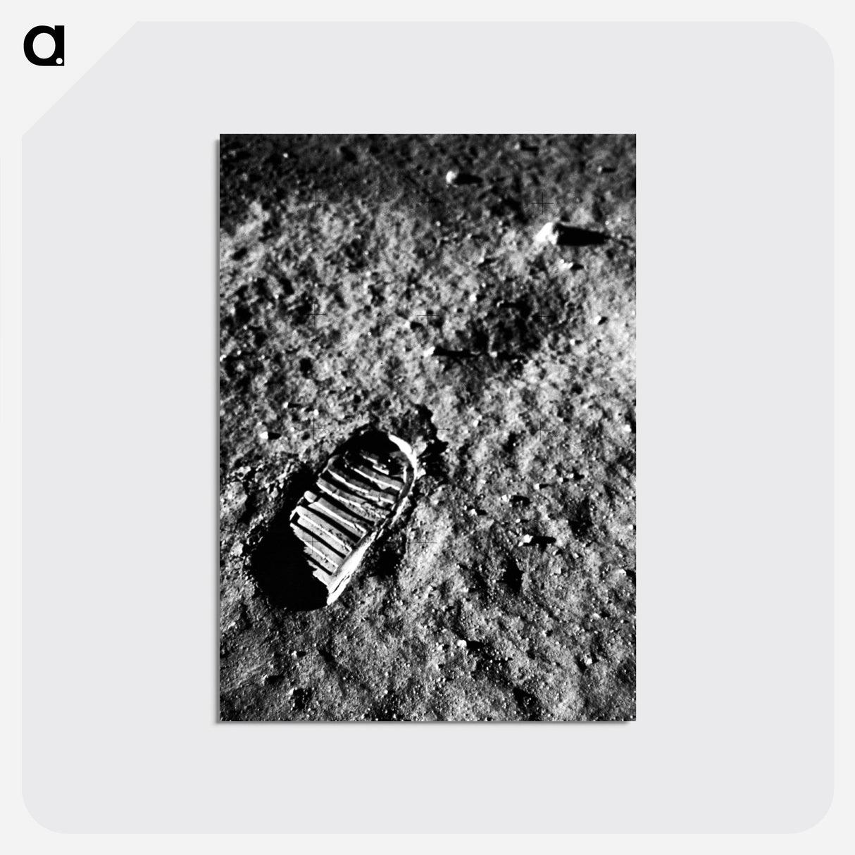 Astronaut’s Footprint in Lunar Soil - アポロ月面着陸 Postcard.