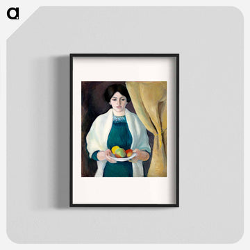 Portrait of the Artist's Wife - オーガスト マッケ Poster.