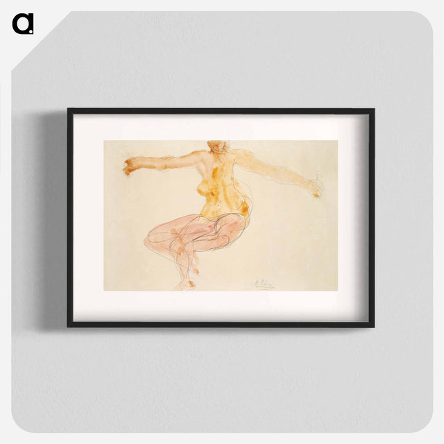 アートポスター-Nude woman dancing sensually - オーギュスト ロダン Poster.