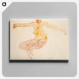 アートパネル-Nude woman dancing sensually - オーギュスト ロダン Canvas.