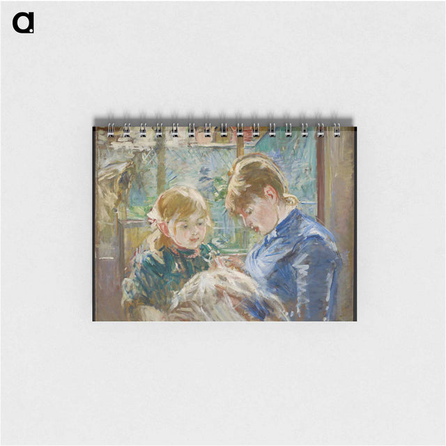 アートメモ帳-The Artist's Daughter, Julie, with her Nanny
 - ベルト モリゾ Memo.