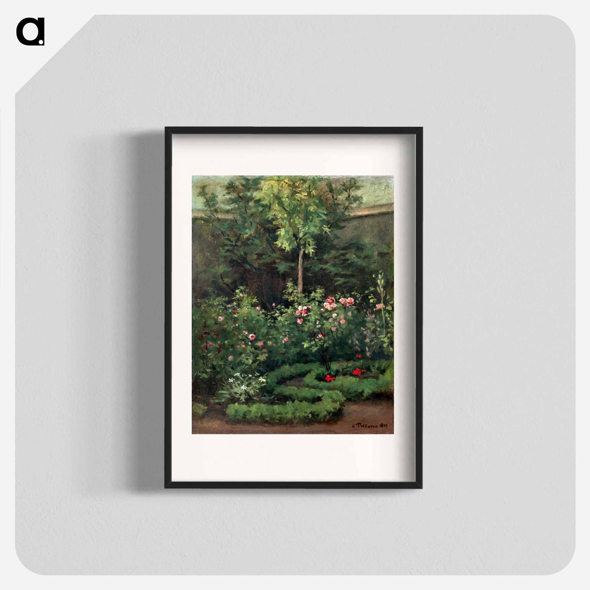 A Rose Garden - カミーユ ピサロ Poster.