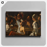 Card and Backgammon Players - Caravaggio Canvas.