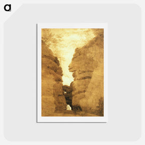 アートポストカード-Rock arch in the Uttewalder Grund - カスパー ダーヴィト フリードリヒ Postcard.