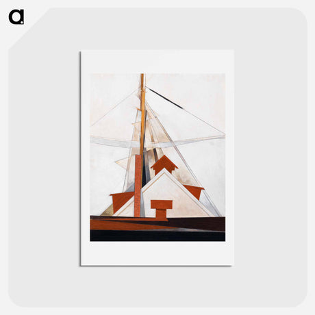 アートポストカード-Masts - チャールズ デムス Postcard.