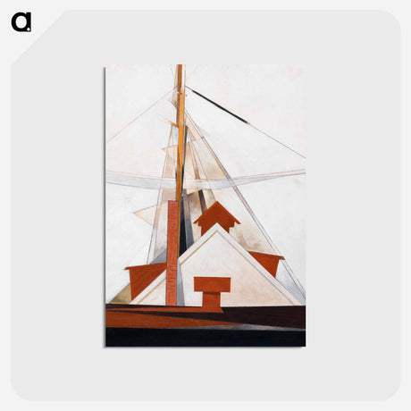 アートポストカード-Masts - チャールズ デムス Postcard.