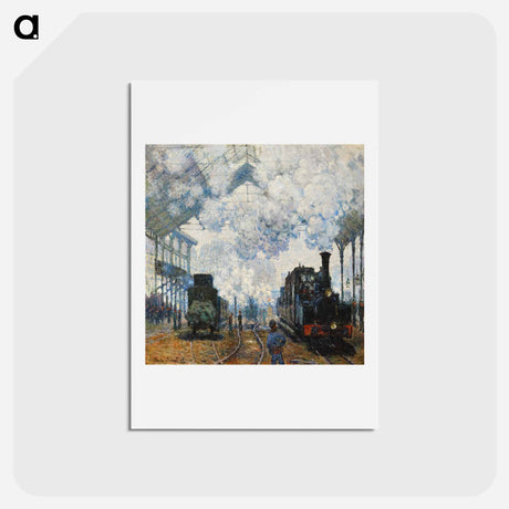 アートポストカード-Arrival of the Normandy Train - クロード モネ Postcard.