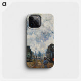 Arrival of the Normandy Train - Claude Monet Phone Case.