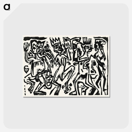 アートポストカード-Die Irren III
 - デトロイト美術館 Postcard.