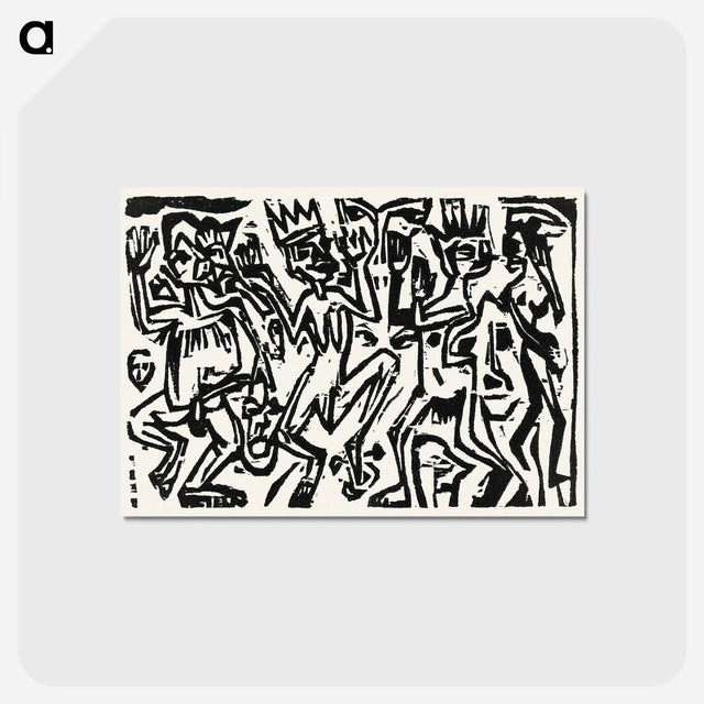 アートポストカード-Die Irren III
 - デトロイト美術館 Postcard.