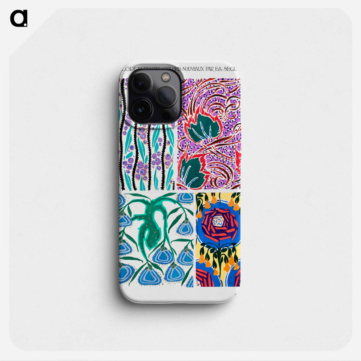 Vintage art deco & art nouveau pattern, plate no. 9 - E.A.セギー Phone Case.