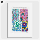 Vintage art deco & art nouveau pattern, plate no. 9 - E.A.セギー Poster.